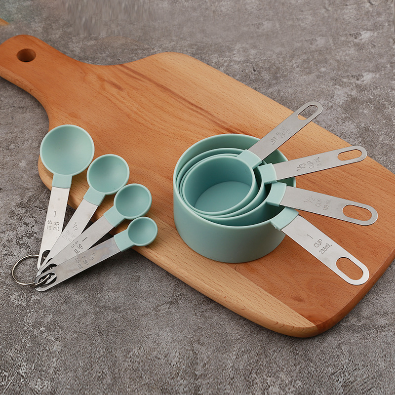 Camping Cooking Tool Set - 8PCS Measuring Cups Spoons Set For