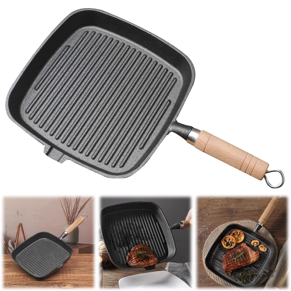 Camping Cooking Candle - Cast Iron Skillet Steak Pan with