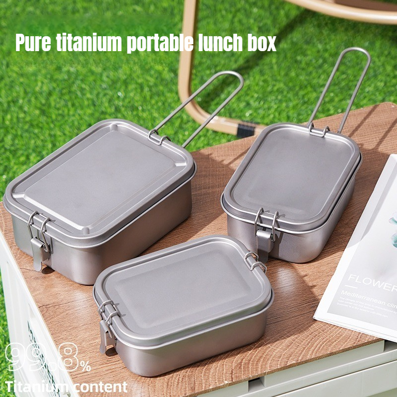 Mess Kit Titanium - 800/1200ml Lunch Box 304 Stainless Steel