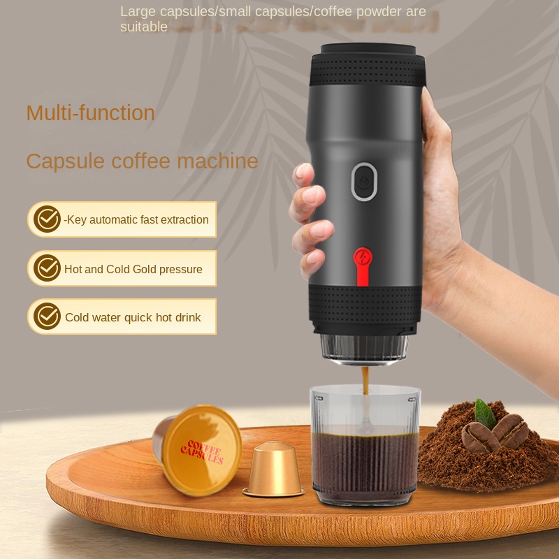 Pocket Coffee Maker - Portable Fully Automatic Espresso Capsule Coffee