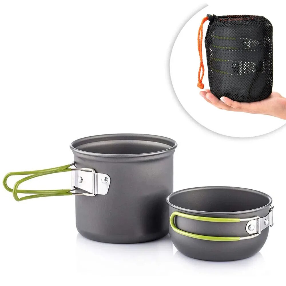 Camping Cooking Tool Set - Camping Cookware Mess Kit Ultralight Camping