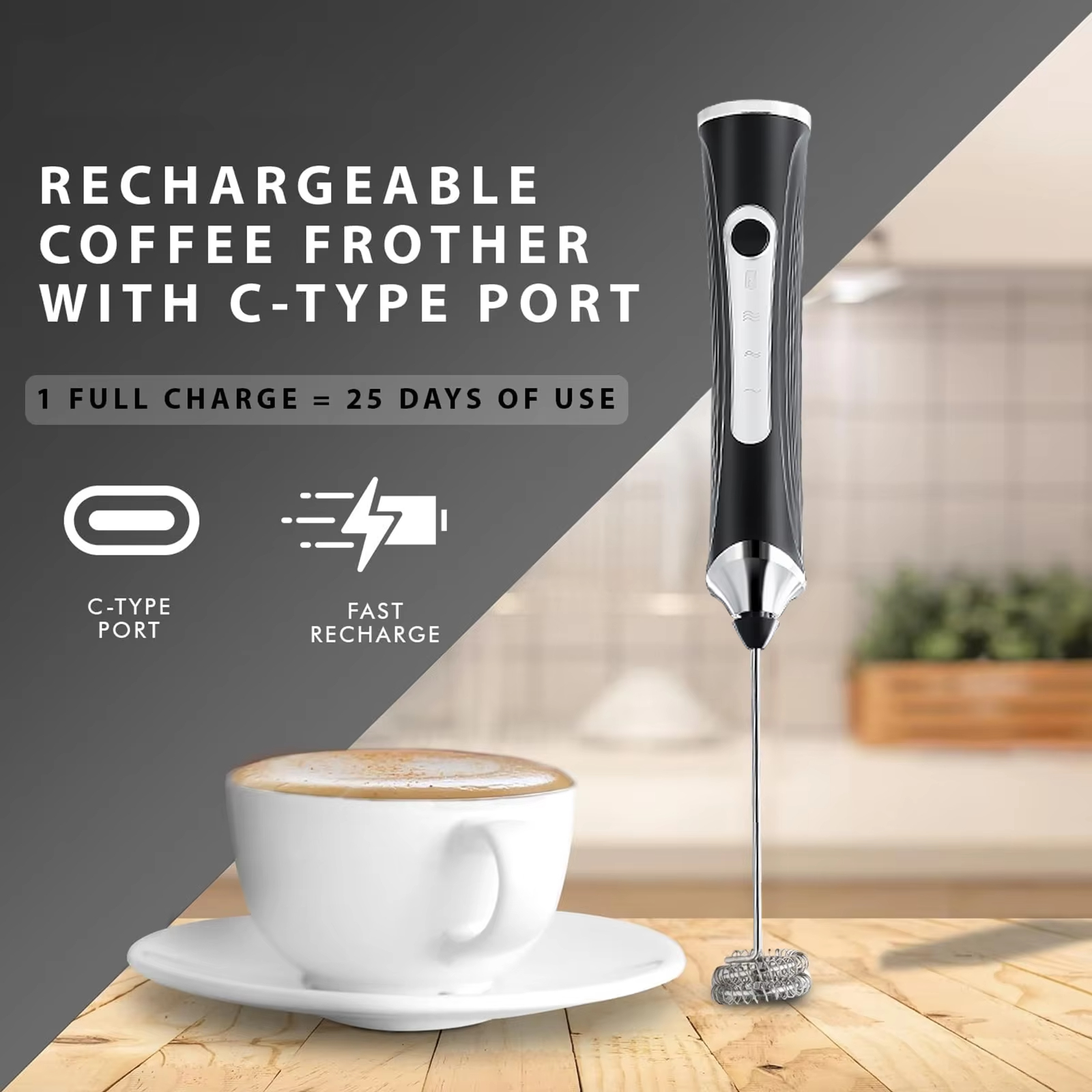 Pocket Coffee Maker - Electric milk frother, milk coffee mixer,