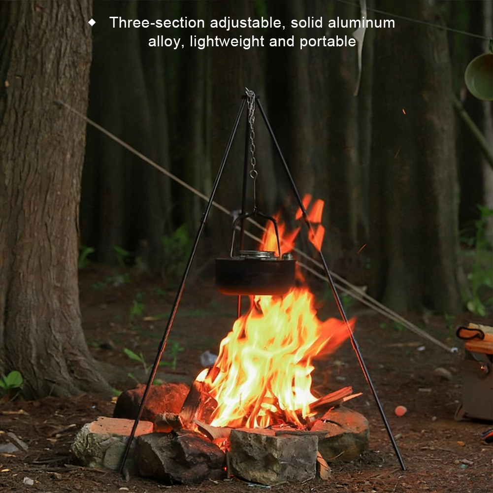 Camping Cooking Multi Tool - 1Pc Outdoor Bonfire Tripod Camping Picnic