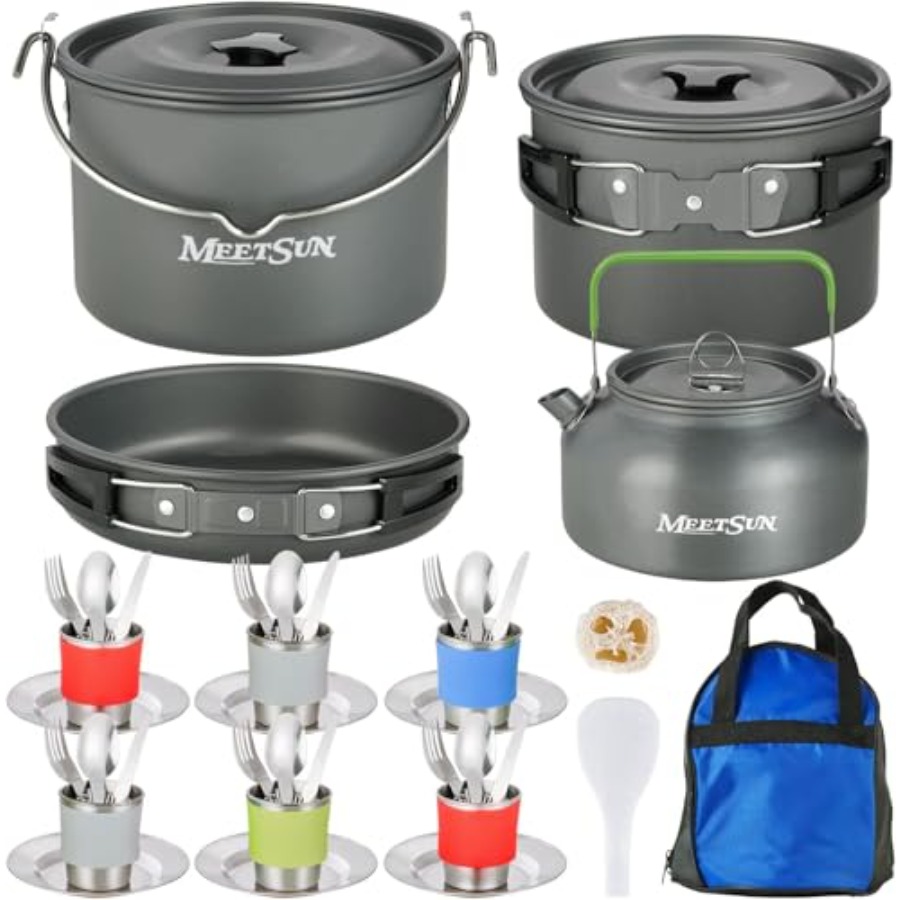 Camping Cooking - MEETSUN Camping Cookware Set - 37