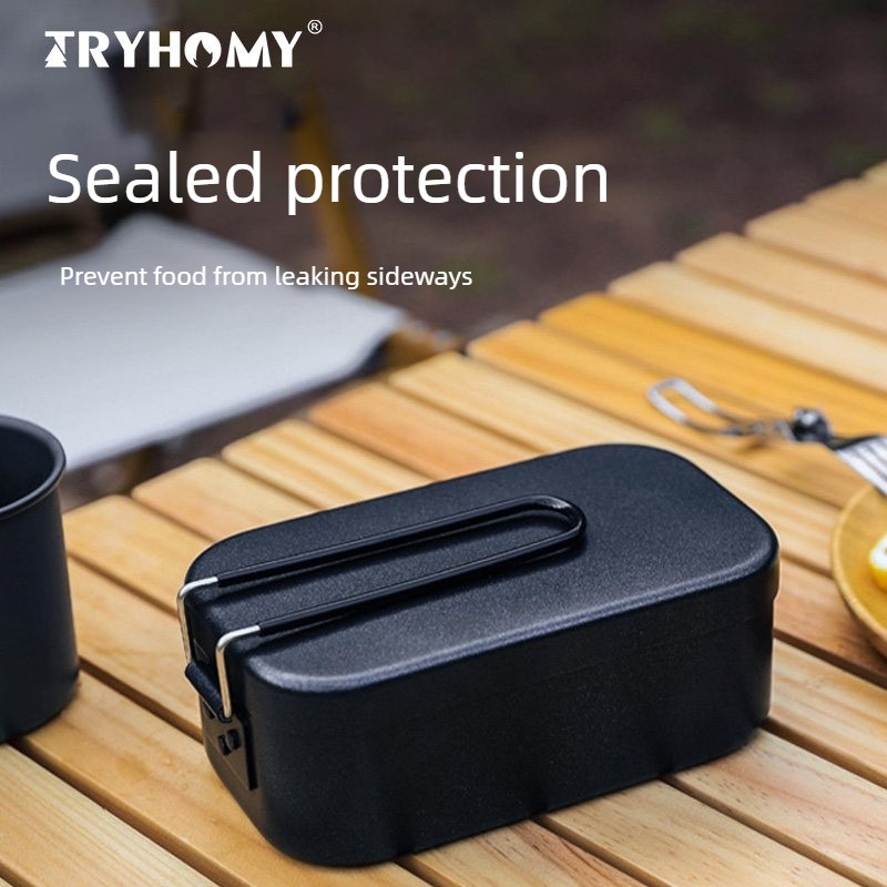 Mess Kit Titanium - 800ML Lunch Box Stainless Aluminum DinnerSteel
