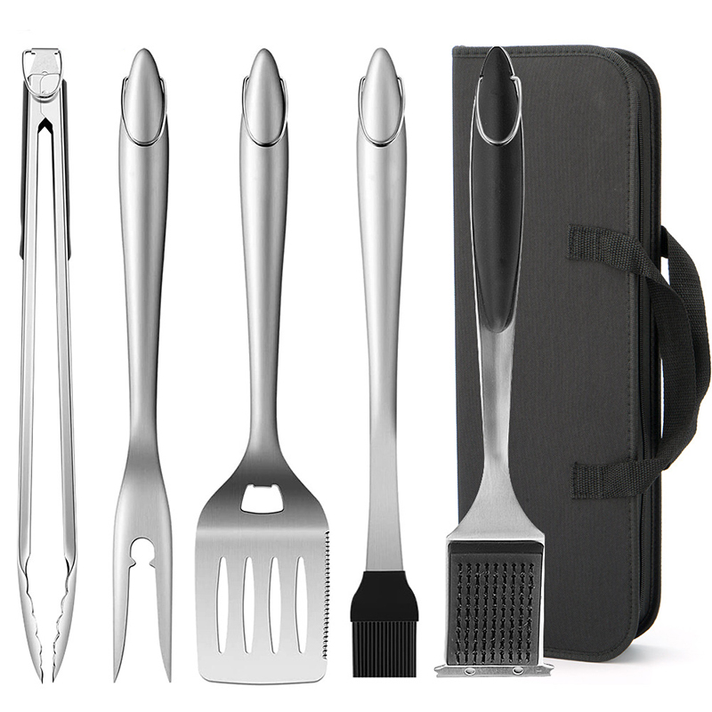 Camping Cooking All In One - Stainless Steel Barbecue Tool Set Frying