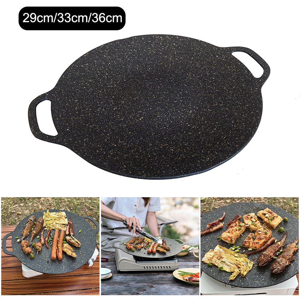 Camping Cooking Without Gas - Oil Frying Pan Baking Tray Non-stick