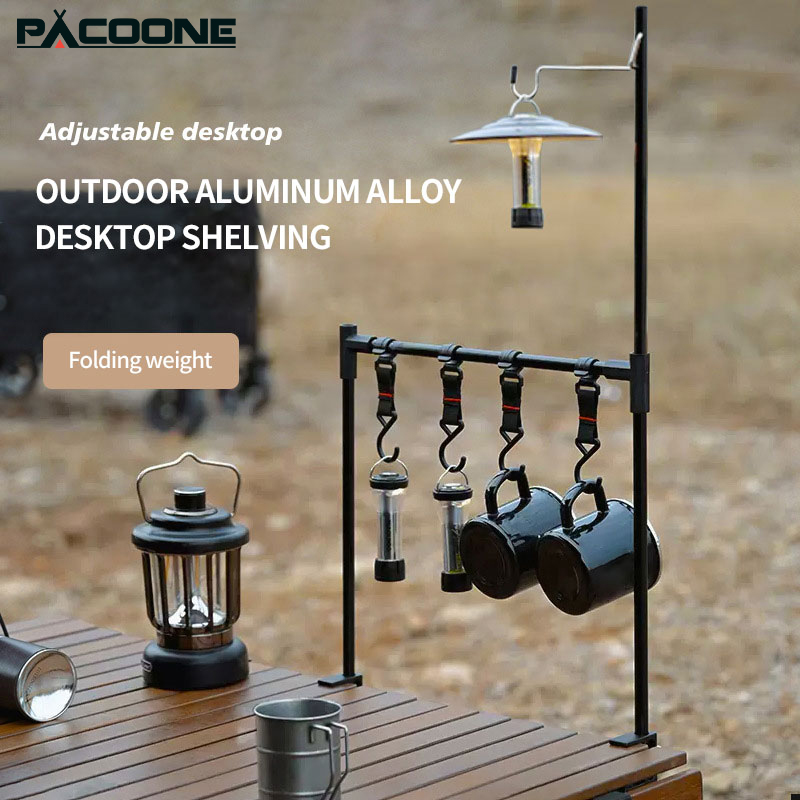Camping Cooking Tool Set - New Camping Shelf IGT Lantern Stand