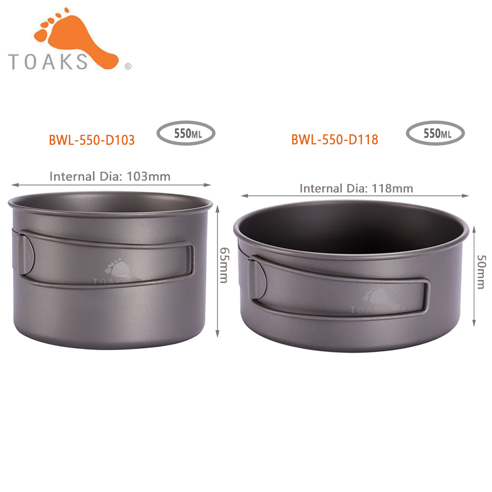 TOAKS BWL-550  Camping Titaniu - Mess Kit Titanium review and price