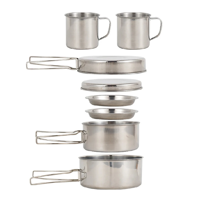 8pcs/Set Camping Cookware Mess - Camping Cooking Hob review and price