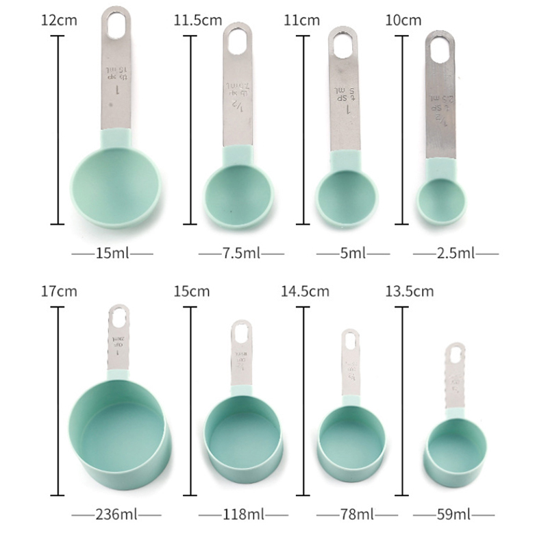 8PCS Measuring Cups Spoons Set - Camping Cooking Tool Set review and price