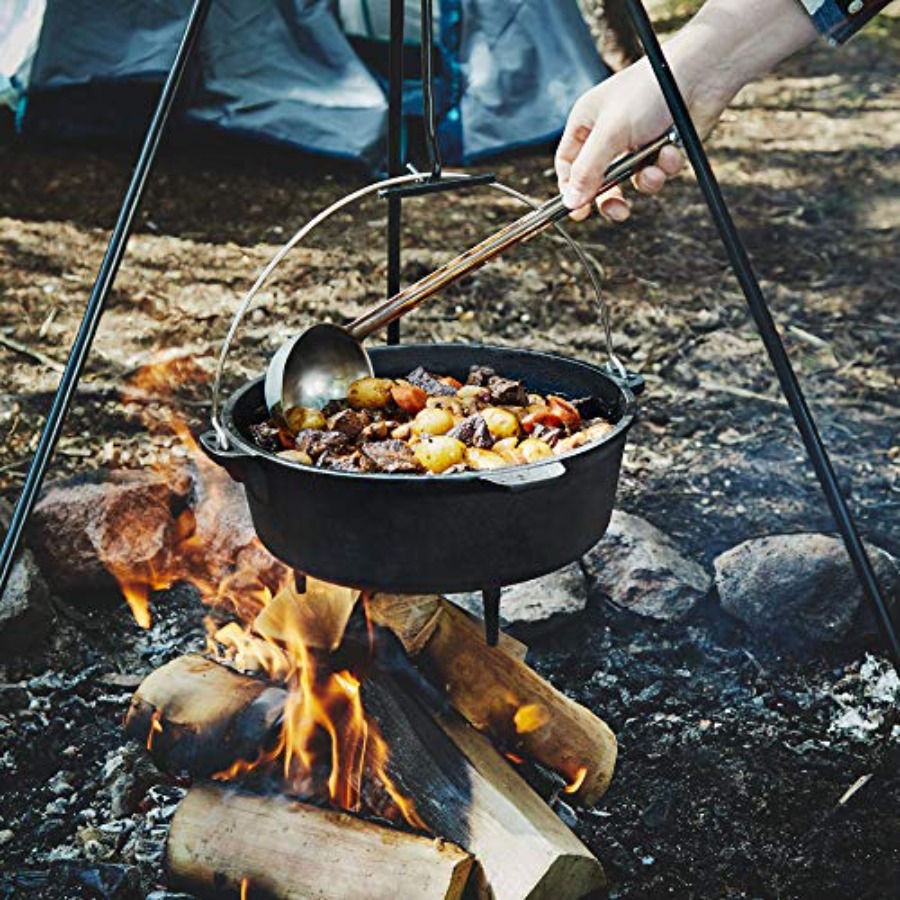 6Qt Cast Iron Camping Dutch Ov - Camping Cooking Cast Iron review and price