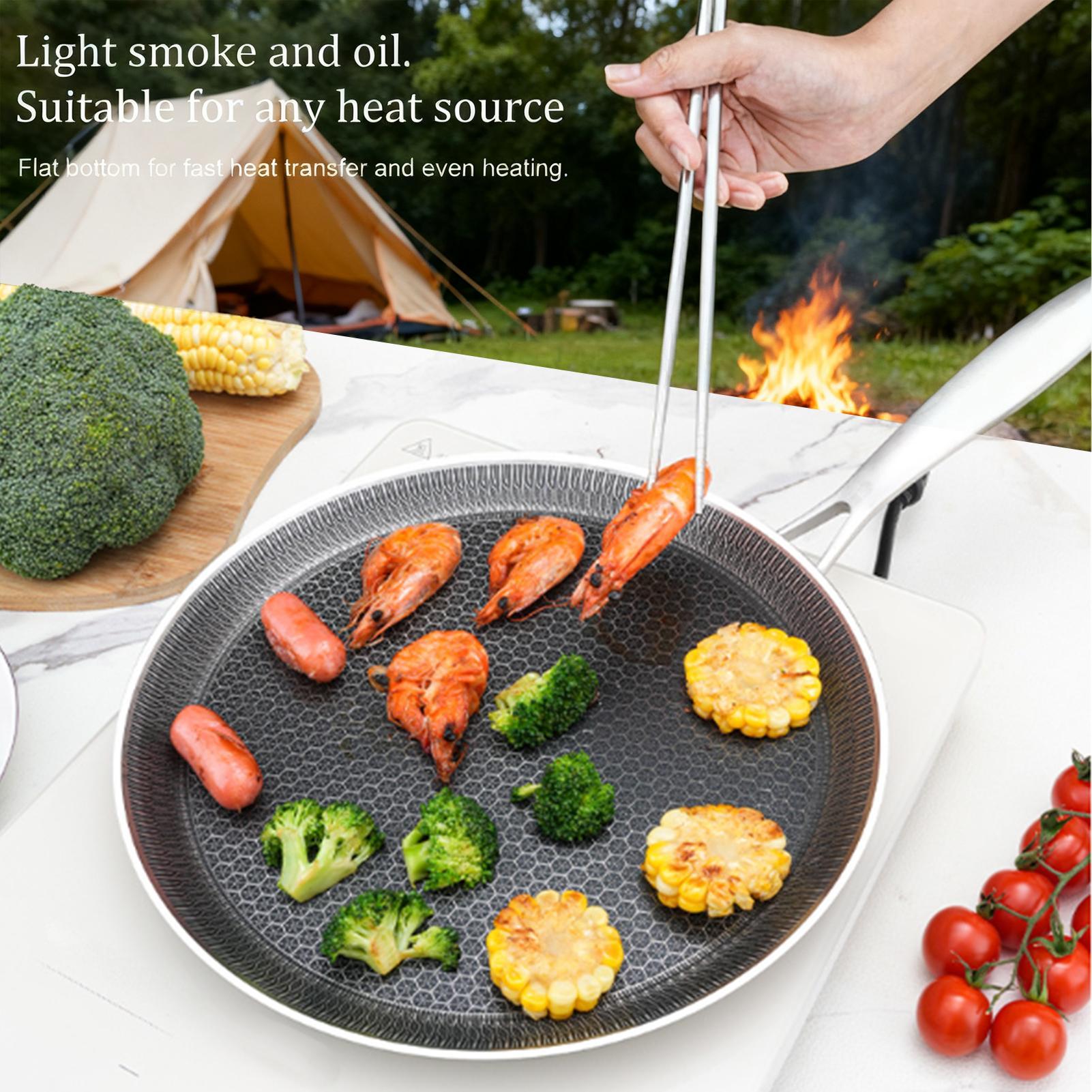 Pancake Pan Honeycomb Coating  - Camping Cooking Without Gas review and price