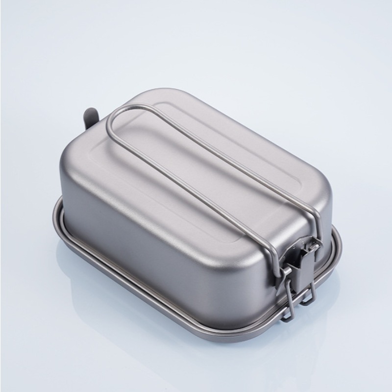 800/1200ml Lunch Box 304 Stain - Mess Kit Titanium review and price