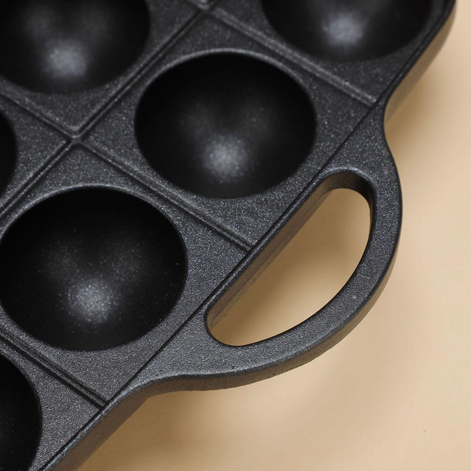 Takoyaki Grill Pan 16 Cavities - Camping Cooking Cast Iron review and price