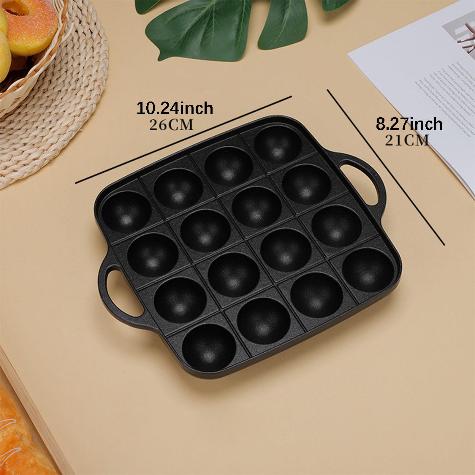 Takoyaki Grill Pan 16 Cavities - Camping Cooking Cast Iron review and price