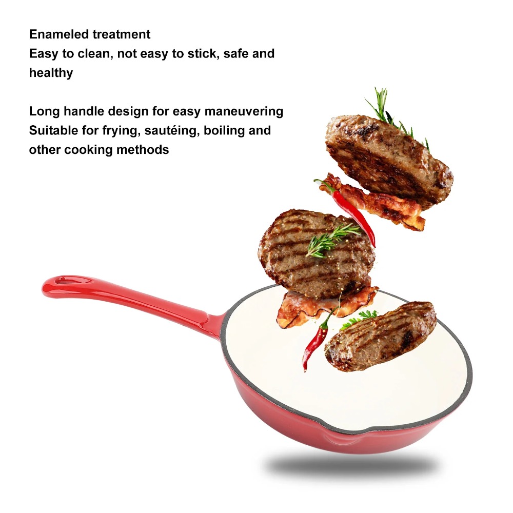 Cast Iron Frying Pan Enameled  - Camping Cooking Without Gas review and price