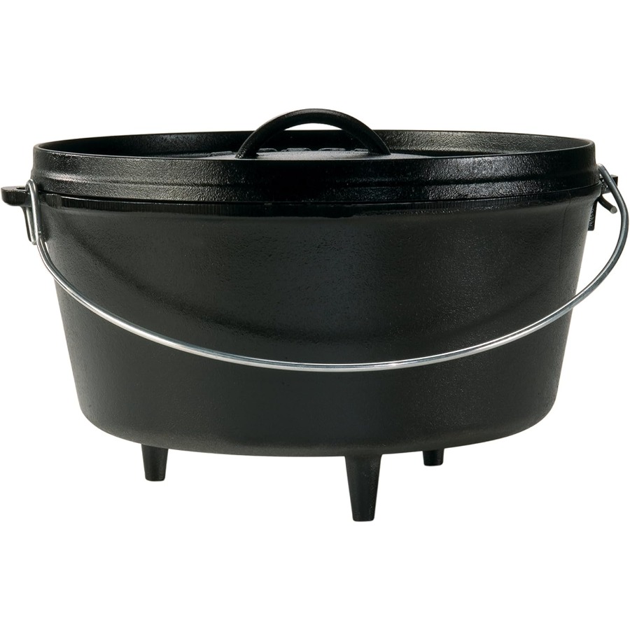8 Quart Pre-Seasoned Cast Iron - Camping Cooking Cast Iron review and price