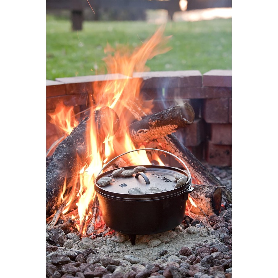 8 Quart Pre-Seasoned Cast Iron - Camping Cooking Cast Iron review and price