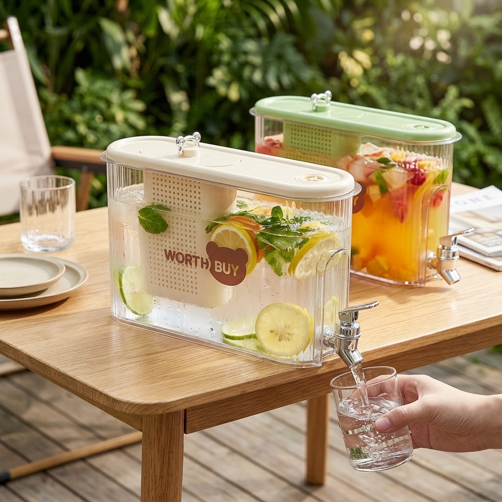Transparent Plastic Water Jug  - Camping Cooking Pot Large review and price