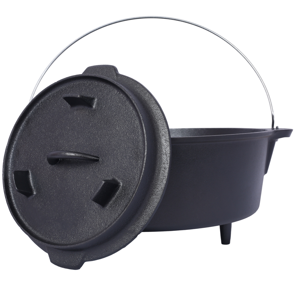 Pre-Seasoned Cast Iron Dutch O - Camping Cooking Cast Iron review and price