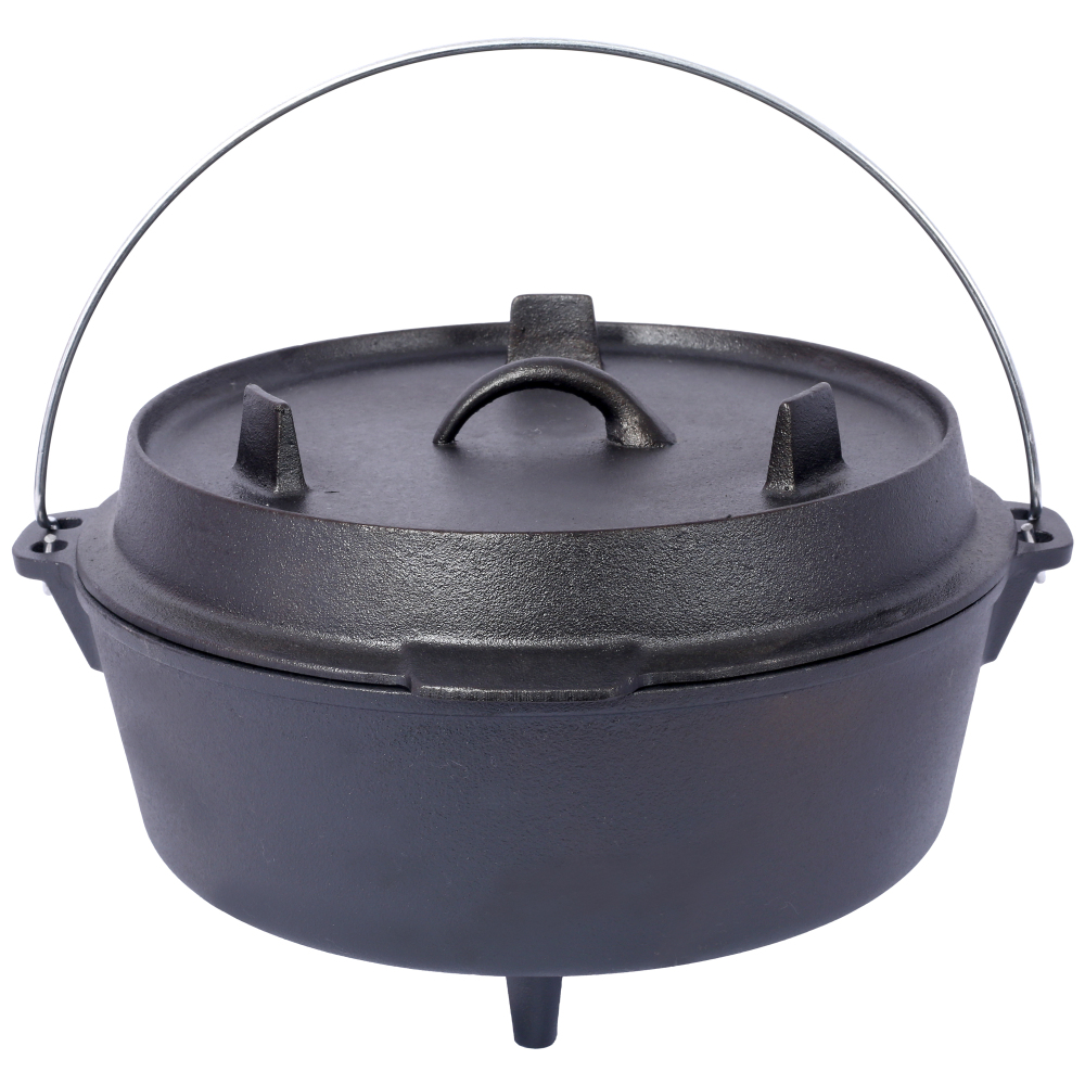 Pre-Seasoned Cast Iron Dutch O - Camping Cooking Cast Iron review and price