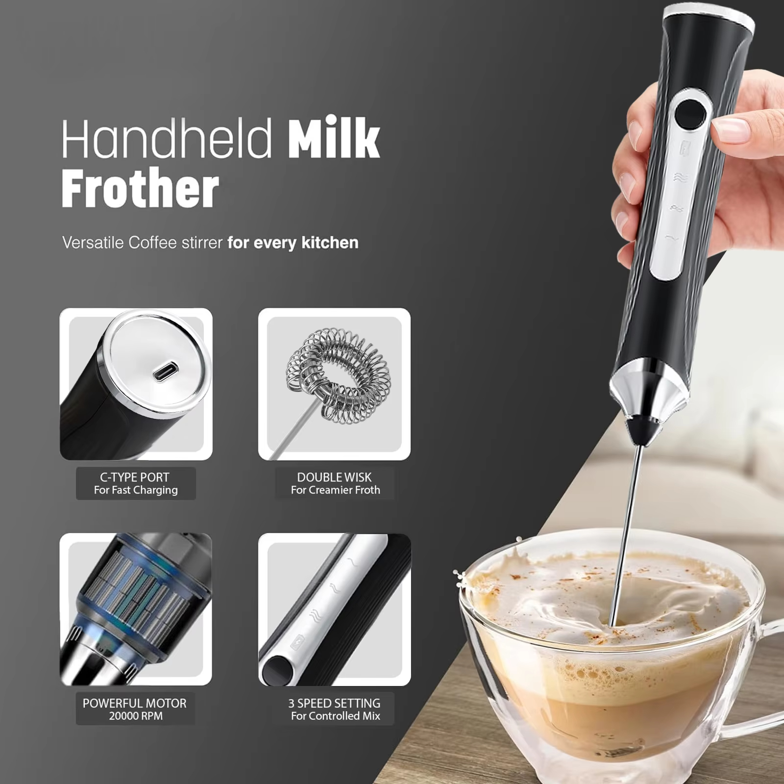 Electric milk frother, milk co - Pocket Coffee Maker review and price