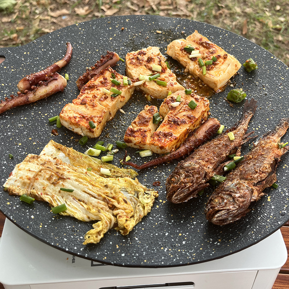 Oil Frying Pan Baking Tray Non - Camping Cooking Without Gas review and price