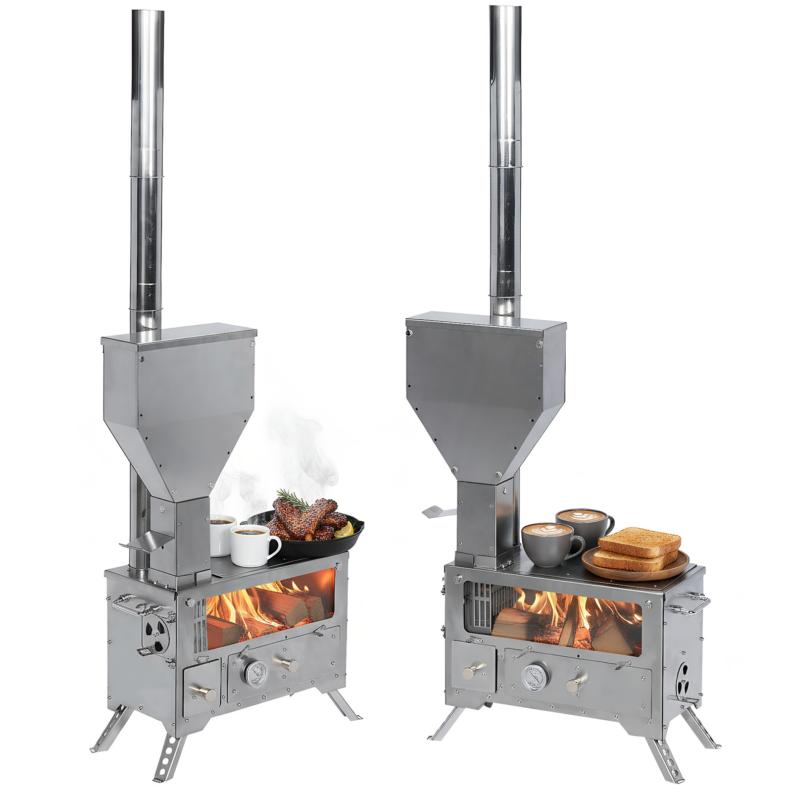 Portable Wood-Burning Camp Sto - Camping Cooking review and price