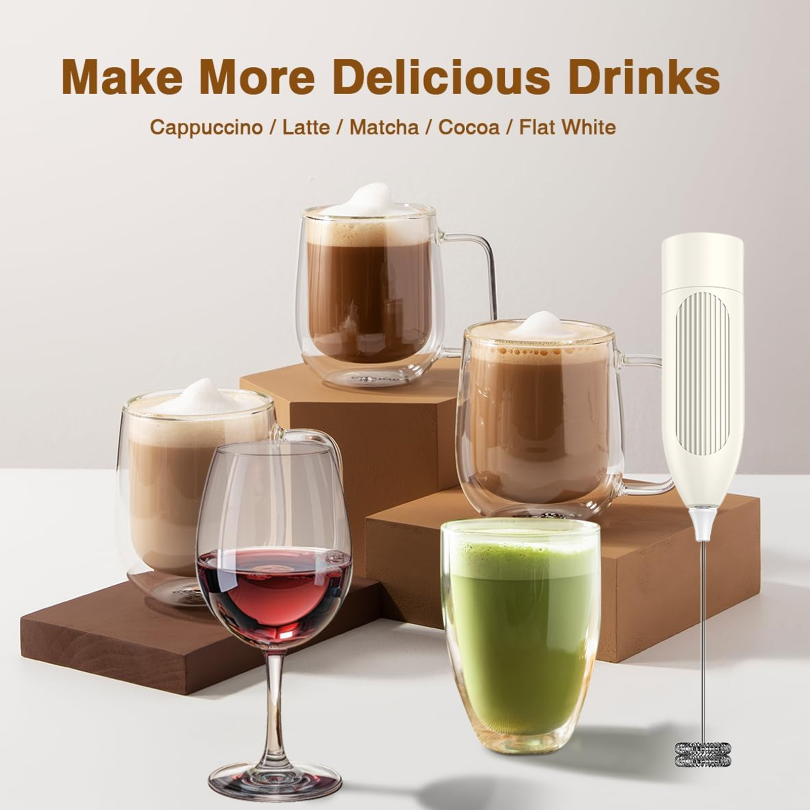 Milk Frother Handheld Electric - Pocket Coffee Maker review and price