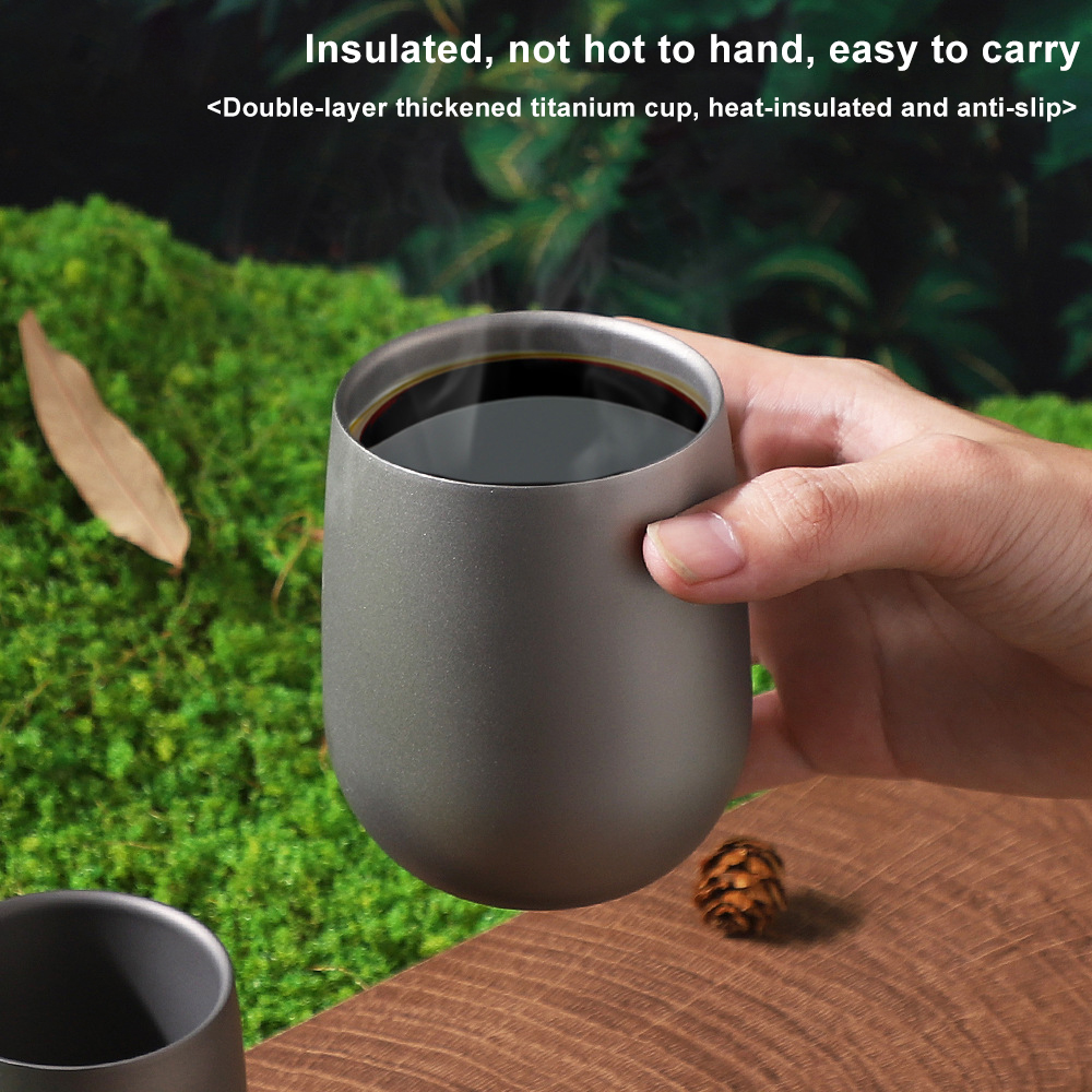 Titanium Cup Insulated Double  - Camping Cooking And Drinking review and price