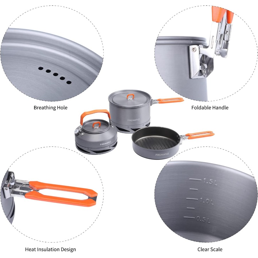 Fire-Maple Feast 4 Piece Campi - Camping Cooking review and price