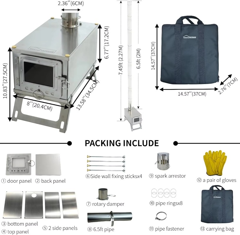 【Popular】DANCHEL S1 Foldable T - Camping Cooking review and price
