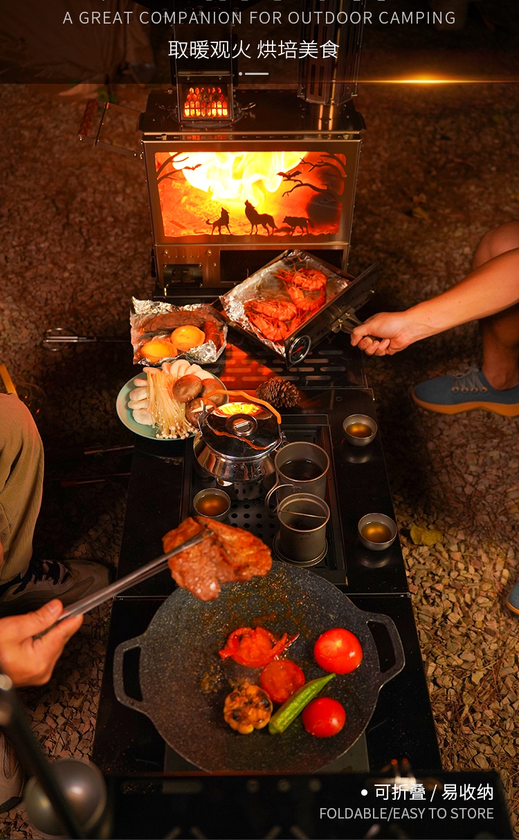 All-In-One Outdoor Stainless S - Camping Cooking All In One review and price