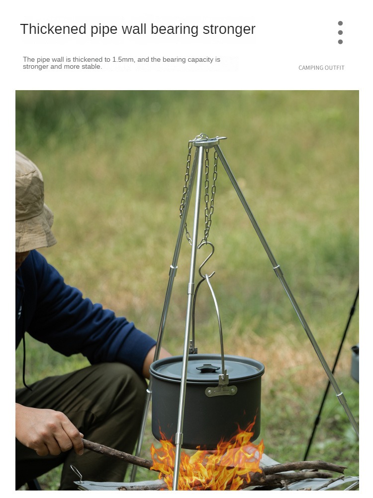 Camping Bonfire Tripod Portabl - Camping Cooking Multi Tool review and price