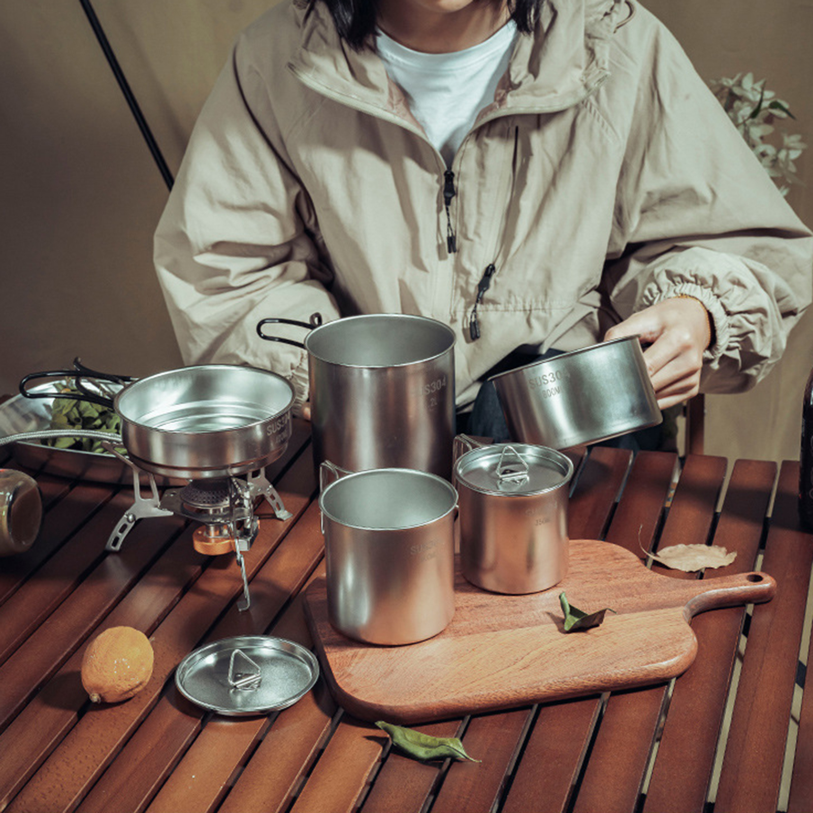 Stainless Steel Camping Cookin - Camping Cooking And Drinking review and price