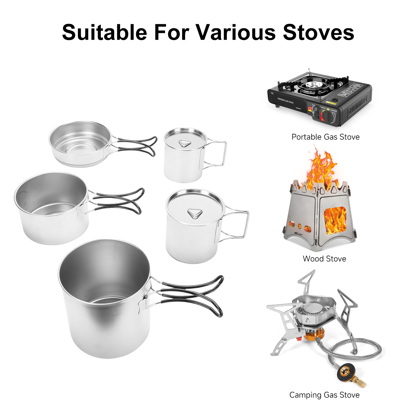Stainless Steel Camping Cookin - Camping Cooking And Drinking review and price