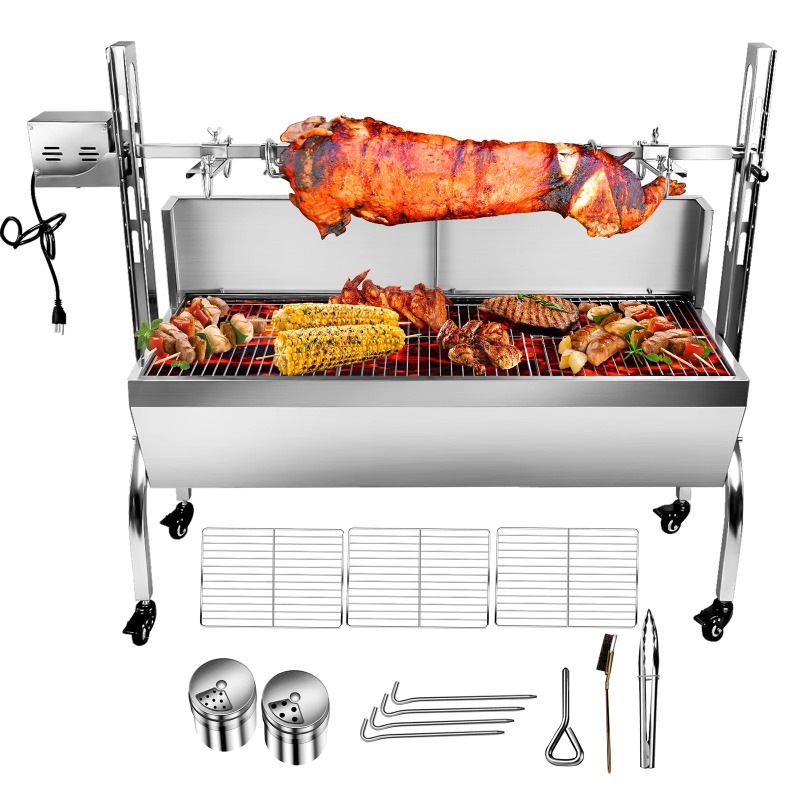 2-in-1 Barbecue Grill Roaster  - Camping Cooking Equipment Electric review and price