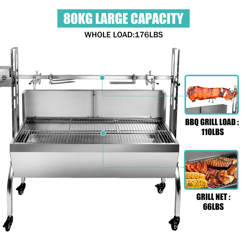 2-in-1 Barbecue Grill Roaster  - Camping Cooking Equipment Electric review and price