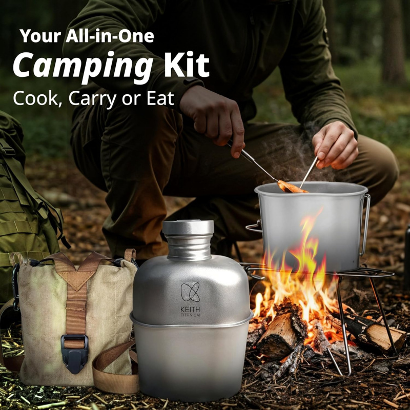 Keith Titanium Bottle Outdoor  - Mess Kit Titanium review and price