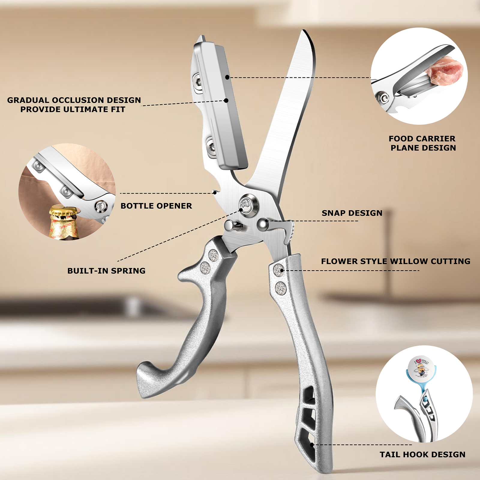 Multifunctional Kitchen Scisso - Camping Cooking All In One review and price