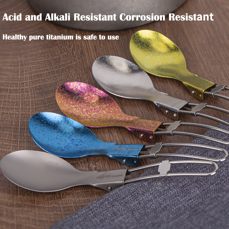 TiTo Titanium Folding Spork Po - Camping Cooking Meals review and price