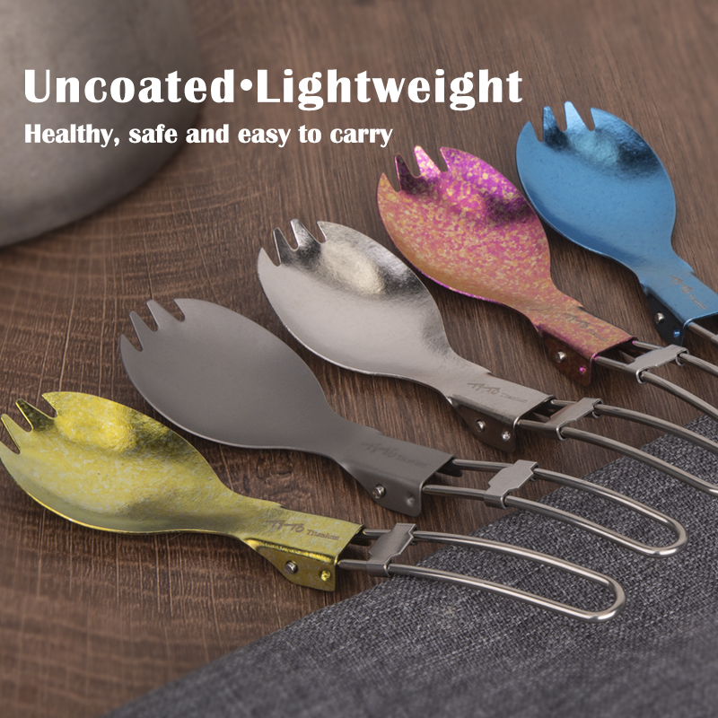TiTo Titanium Folding Spork Po - Camping Cooking Meals review and price