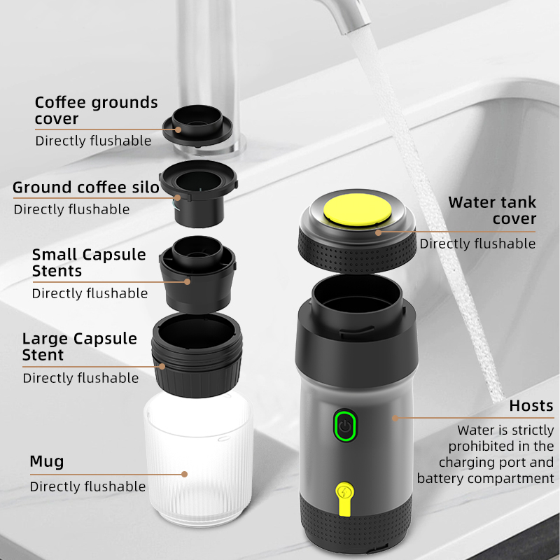 60ml portable electric wireles - Pocket Coffee Maker review and price