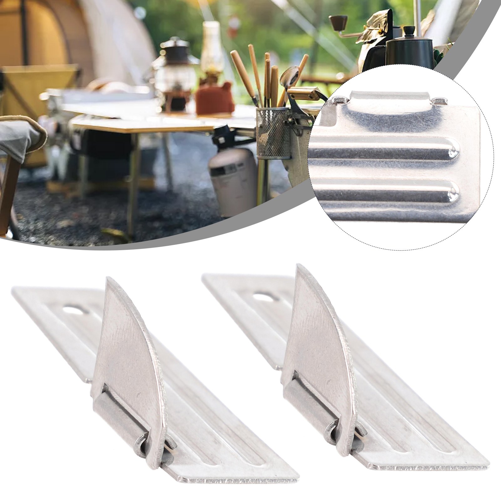 2pcs Stainless Steel Mini Fold - Camping Cooking Multi Tool review and price