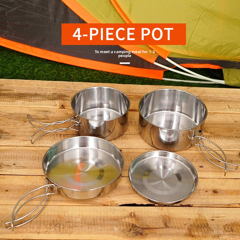 CLS 4-Piece Stainless Steel Ca - Camping Cooking All In One review and price