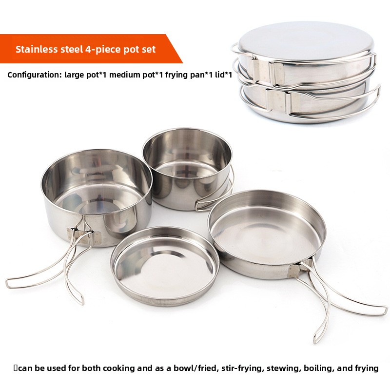 CLS 4-Piece Stainless Steel Ca - Camping Cooking All In One review and price