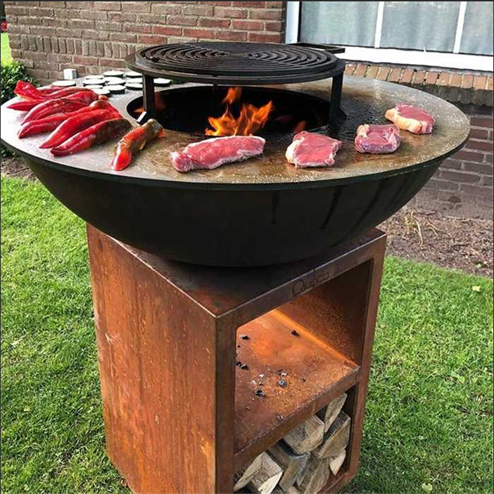 Customized Corten Steel BBQ Gr - Camping Cooking Equipment Electric review and price