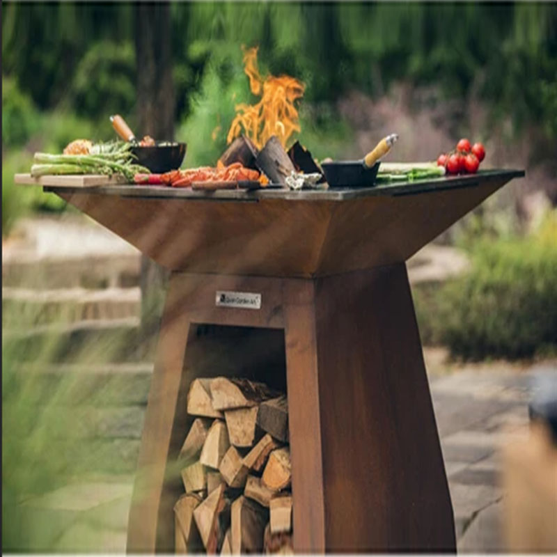 Customized Corten Steel BBQ Gr - Camping Cooking Equipment Electric review and price