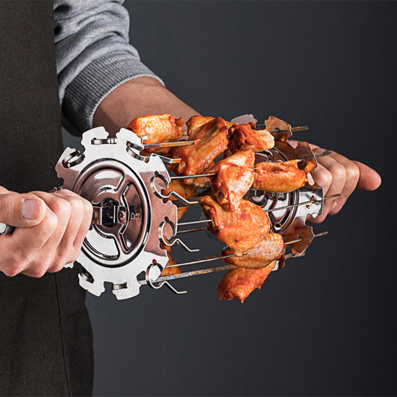 1Set Stainless Steel BBQ Kebab - Camping Cooking Candle review and price